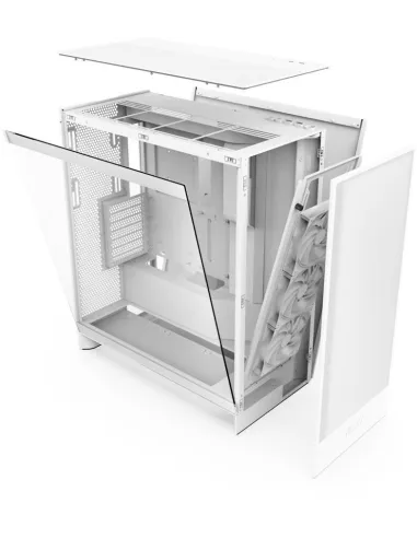 NZXT H7 Flow (2024) Cristal Templado USB 3.2 Blanca