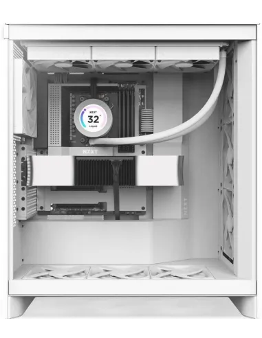 NZXT H7 Flow (2024) Cristal Templado USB 3.2 Blanca