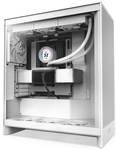 NZXT H7 Flow (2024) Cristal Templado USB 3.2 Blanca
