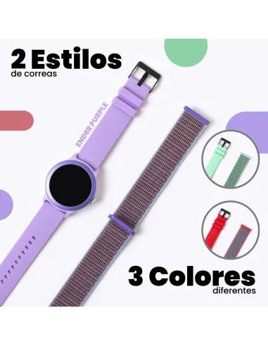 SPC Smartee Duo Vivo 9651T Smartwatch Violeta con Correa Extraible