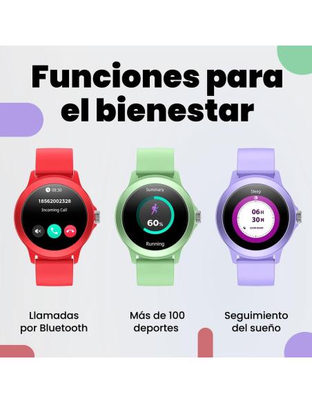 SPC Smartee Duo Vivo 9651T Smartwatch Violeta con Correa Extraible