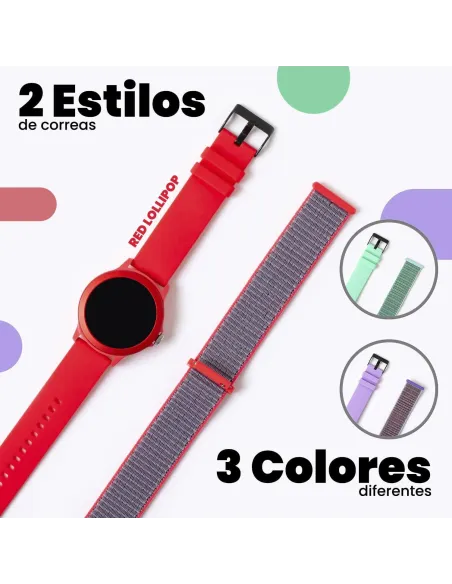 SPC Smartee Duo Vivo 9651R SmartWatch Rojo con Correa Extraible