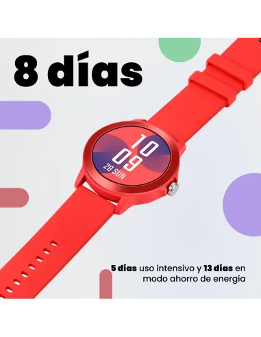 SPC Smartee Duo Vivo 9651R SmartWatch Rojo con Correa Extraible