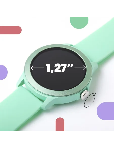 SPC Smartee Duo Vivo 9651V Smartwatch Verde con Correa Extraíble
