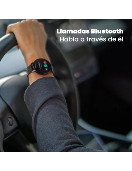 SPC Smartee Duo Classic 9652N Smartwatch AMOLED1.43" con Correa Metálica Negro