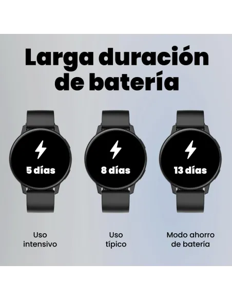 SPC Smartee Duo Classic 9652N Smartwatch AMOLED1.43" con Correa Metálica Negro
