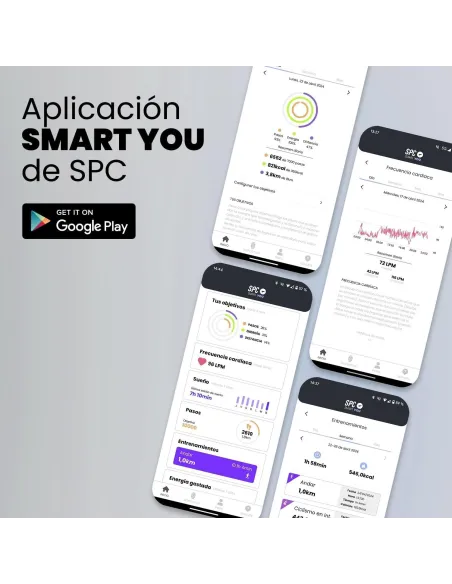 SPC Smartee Duo Classic 9652N Smartwatch AMOLED1.43" con Correa Metálica Negro