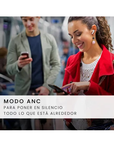 SPC Ether 2 Pro 4624B Auriculares Bluetooth con Cancelación de Ruido Blancos