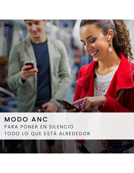 SPC Ether 2 Pro 4624B Auriculares Bluetooth con Cancelación de Ruido Blancos