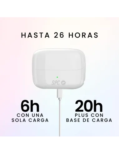 SPC Ether 2 Pro 4624B Auriculares Bluetooth con Cancelación de Ruido Blancos