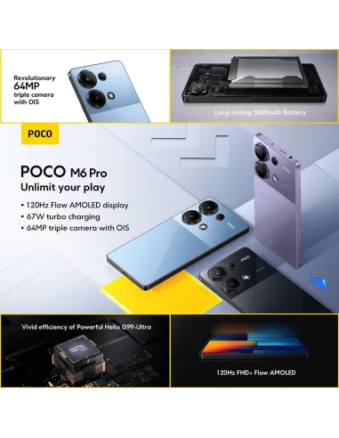 Xiaomi POCO M6 Pro 8/256GB Dual SIM Azul