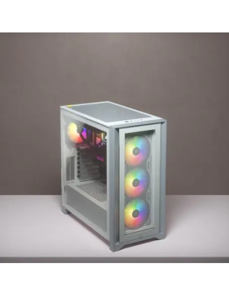 Corsair iCUE 4000X Torre ATX Cristal Templado USB 3.0 Blanca