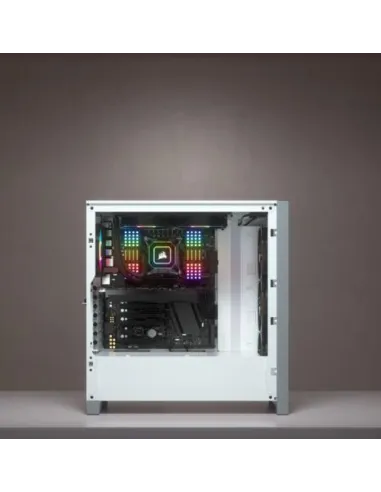 Corsair iCUE 4000X Torre ATX Cristal Templado USB 3.0 Blanca