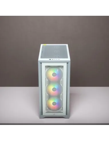 Corsair iCUE 4000X Torre ATX Cristal Templado USB 3.0 Blanca