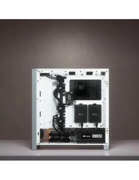 Corsair iCUE 4000X Torre ATX Cristal Templado USB 3.0 Blanca