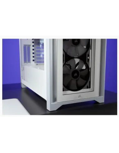Corsair iCUE 4000X Torre ATX Cristal Templado USB 3.0 Blanca