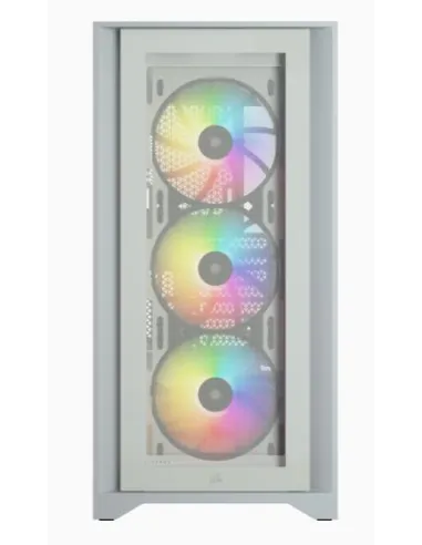Corsair iCUE 4000X Torre ATX Cristal Templado USB 3.0 Blanca