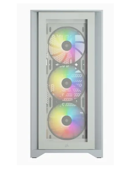 Corsair iCUE 4000X Torre ATX Cristal Templado USB 3.0 Blanca