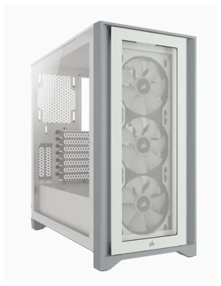 Corsair iCUE 4000X Torre ATX Cristal Templado USB 3.0 Blanca