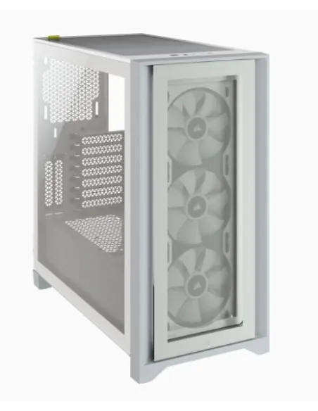 Corsair iCUE 4000X Torre ATX Cristal Templado USB 3.0 Blanca
