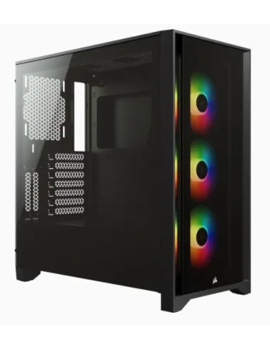 Corsair 4000X iCUE Torre ATX Cristal Templado USB 3.0 Negra
