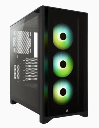 Corsair 4000X iCUE Torre ATX Cristal Templado USB 3.0 Negra
