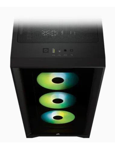 Corsair 4000X iCUE Torre ATX Cristal Templado USB 3.0 Negra