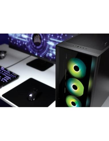 Corsair 4000X iCUE Torre ATX Cristal Templado USB 3.0 Negra
