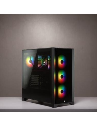 Corsair 4000X iCUE Torre ATX Cristal Templado USB 3.0 Negra