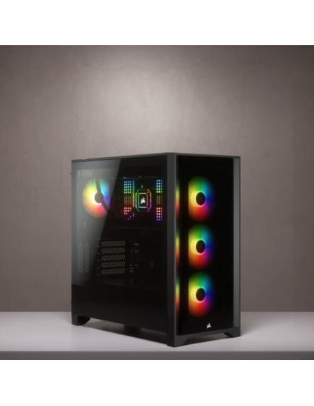Corsair 4000X iCUE Torre ATX Cristal Templado USB 3.0 Negra