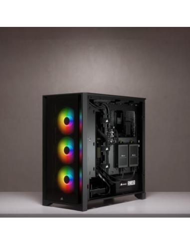 Corsair 4000X iCUE Torre ATX Cristal Templado USB 3.0 Negra
