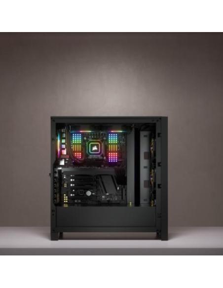 Corsair 4000X iCUE Torre ATX Cristal Templado USB 3.0 Negra