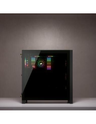 Corsair 4000X iCUE Torre ATX Cristal Templado USB 3.0 Negra