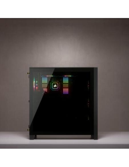Corsair 4000X iCUE Torre ATX Cristal Templado USB 3.0 Negra