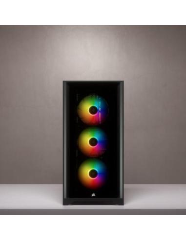 Corsair 4000X iCUE Torre ATX Cristal Templado USB 3.0 Negra