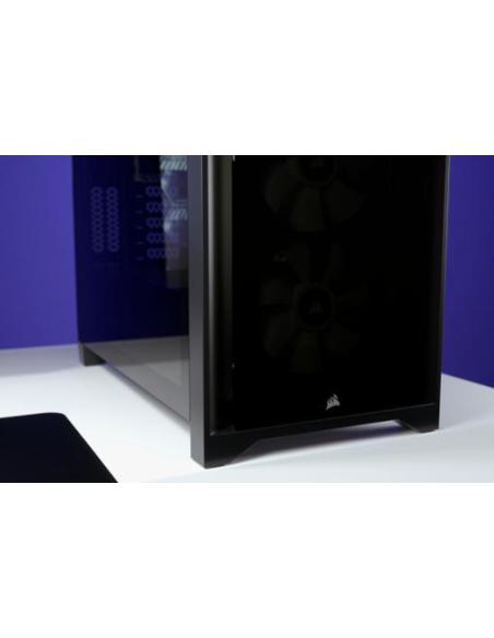 Corsair 4000X iCUE Torre ATX Cristal Templado USB 3.0 Negra