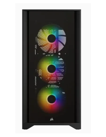 Corsair 4000X iCUE Torre ATX Cristal Templado USB 3.0 Negra