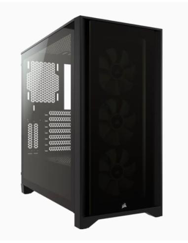 Corsair 4000X iCUE Torre ATX Cristal Templado USB 3.0 Negra