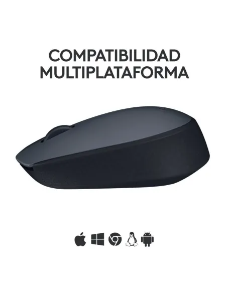 Logitech M170 RF Ratón Óptico Inalámbrico 1000DPI