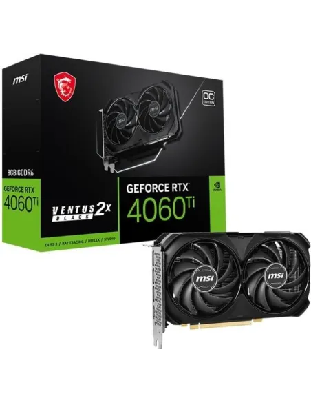 MSI GeForce RTX 4060 Ti Ventus 2X Black OC 8GB GDDR6