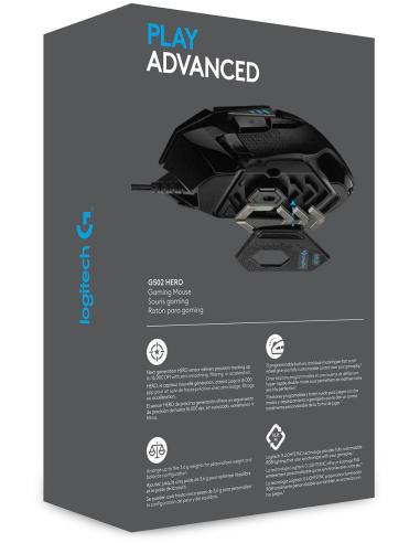 Logitech G502 Hero Ratón Gaming 25600DPI