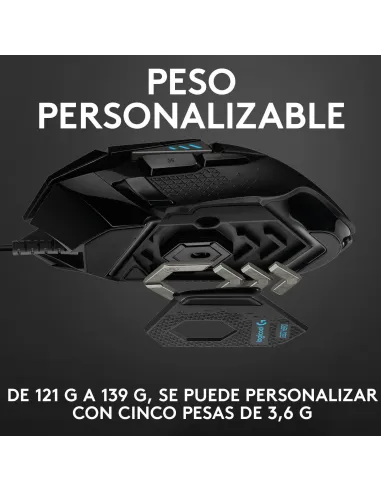 Logitech G502 Hero Ratón Gaming 25600DPI