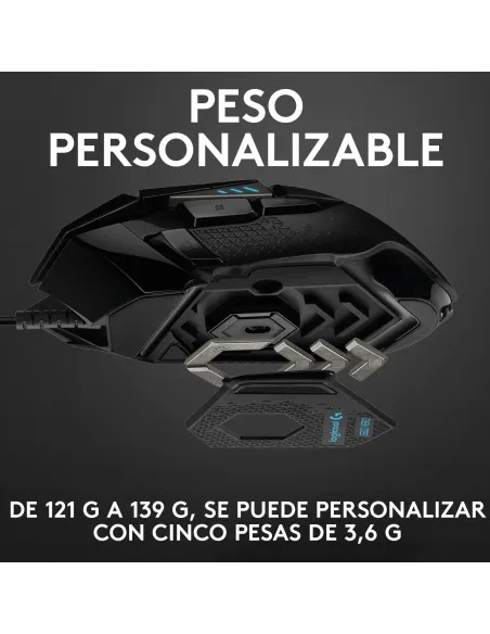 Logitech G502 Hero Ratón Gaming 25600DPI