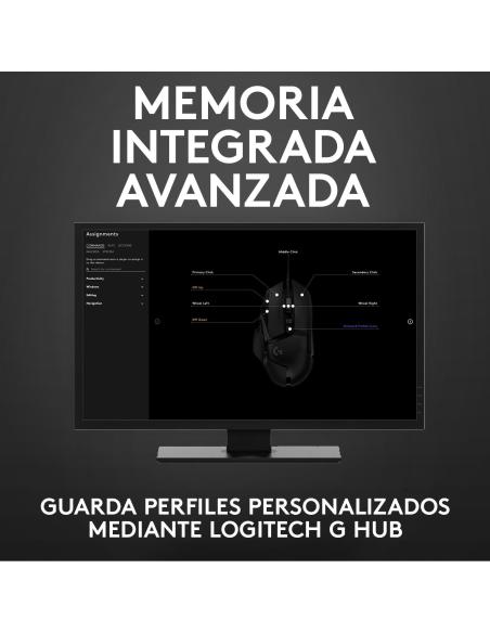 Logitech G502 Hero Ratón Gaming 25600DPI