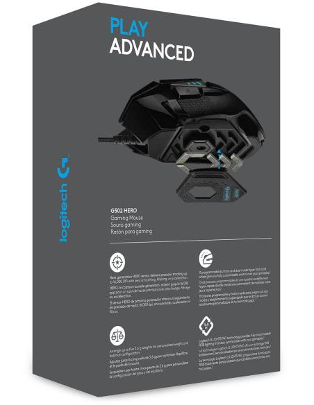 Logitech G502 Hero Ratón Gaming 25600DPI