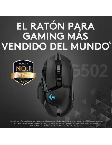 Logitech G502 Hero Ratón Gaming 25600DPI