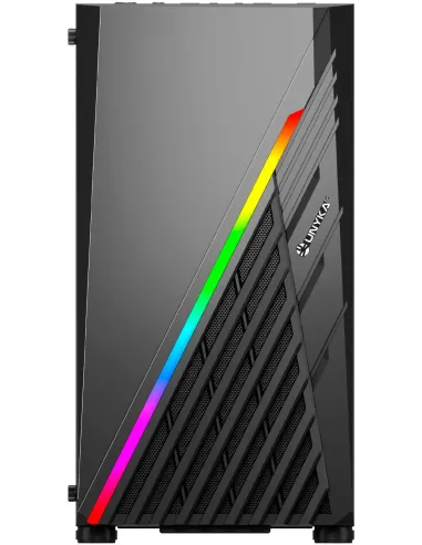 Unykach Glayze Mini-Torre M-ATX ARGB Negro