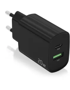 Aisens A110-0755 Cargador USB-A/USB-C 20W Negro-ADAP59133