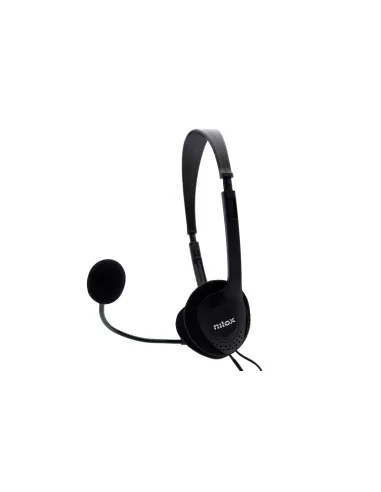 Nilox NXCM0000004 Auriculares Doble Jack con Micrófono Negros