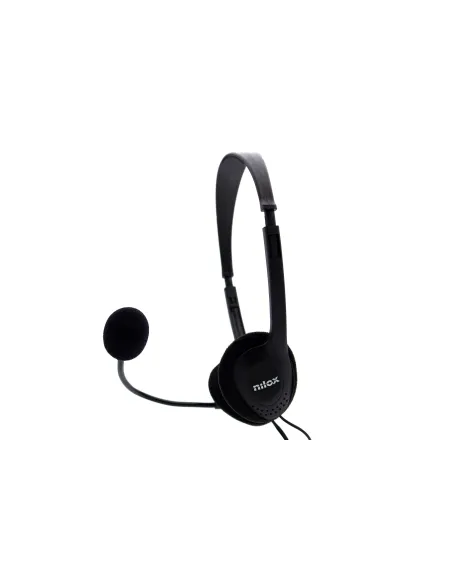 Nilox NXCM0000004 Auriculares Doble Jack con Micrófono Negros